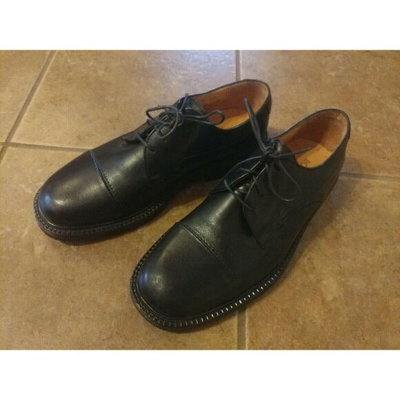 NEW Mens Bostonian Classics 29063 First Flex Cap Toe Dress Shoes Black Size 9 M - Picture 1 of 12